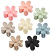 8PCS Flower Claw Clips, Hair Claw Clips for Thick Thin Hair, Non Slip Flower Hair Clips, Strong Hold Hair Clips for Women Girls, Aesthetic Color, Christmas Gifts