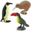 Safari Ltd. Good Luck Minis Birds Fun Pack – 8 Mini Figurines: Snowy Owl, Bald Eagle, Flamingo, Cardinal, Emperor Penguin, Chick, Kiwi, Toucan – Educational Toy Figures for Boys, Girls & Kids Ages 5+