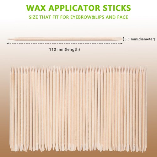 200 Pcs Orange Sticks for Nails - Borogo Orange Wooden Nail Sticks Double Sided Multi Functional Cuticle Pusher Remover Manicure Pedicure Tool