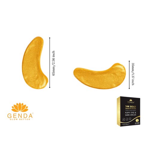 Under Eye Patches for Puffy Eyes and Dark Circles (20 Pairs), 24K Gold Gel Eye Mask Collagen Skincare with Retinol and Hyaluronic Acid, Reduce Eye Bags, Wrinkles, Dry & Fine Lines