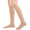 TOFLY® Compression Stockings (Pair), Grade Firm Support 20-30mmHg, Opaque, Unisex, Close-Toe Knee High Compression Socks for Varicose Veins, Edema, Shin Splints, Nursing, Travel, Beige S
