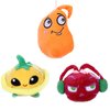 Suyudian 3 PCS PVZ Plant and Zombies Plush Plants Sets 1 2 Stuffed Soft Toys Orange Bean, Yellow Flying PVZ Figure Doll, Great Gifts for Boys and Girls