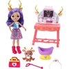 Mattel Enchantimals Caring Vet Playset with Danessa Deer Doll and Sprint Animal Figure, 6-inch Small Doll, with Check-up Table, Basket, and Smaller Doctor Accessories, Gift for 3 to 8 Year Olds
