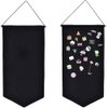 2PCS Blank Cotton Canvas Banners, Enamel Pin Wall Display Banner for Enamel Lapel Badge Collection (A)