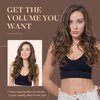 GOO GOO Clip in Hair Extensions Real Human Hair, 16inch 120g 7Pcs, 4A Chocolate Brown, Remy Human Hair Extensions Clip ins for Women, Natural Human Hair