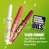 3 Colors Fat Lip Oil Click Slick, Moisturizing Lip Balm, High Pigment Glow Lip Oil, Lightweight and Glossy Lip Plumper with Coconut Oil (Set C)