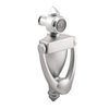 Nuk3y Door Knocker & Viewer, 9/16 in. Bore, 220-Degree View Angle (5-1/2" Height, Satin Nickel)
