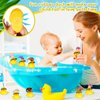 VercanMonth 20 Pcs Rubber Ducks with Wig and Black Glasses Squeaky Duck Bath Toy Small Rubber Duckies Bulk Cute and Funny Bathtub Toys for Summer Pool Birthday Gifts Holiday Party Favors (Stylish)
