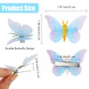 Butterfly Hair Clips, CIEHER 20 Pieces Butterfly Barrettes Glitter Double Butterfly Clips for Women Girls 3D Butterfly Hair Clip Small Hair Clips Y2K Hair Clips Butterfly Hair Accessories