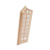 Dollhouse Accessories Miniature Windows 1: 12 Scale Furniture Window Frame Model 28 Panes Dollhouse Decoration Fiary Window DIY Mini House Ornaments (Wood)