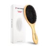 EAGLE FORTRESS Glidease Wood Boar Bristle Hair Brush with Nylon Refined Smooth Bristle for Women, Men, and Kids - Effortless Detangler Hair Brush Ideal for Thick, Thin, Fine All Hair (Bamboo)