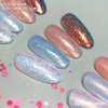 DAILY CHARME Dreamy & Aurora Fairy Dust Magic Iridescent Nail Art Glitter Decoration (0.004 Original, Aurora)