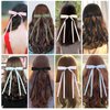 WORTL 8 PCS Hair Bows for Women, Hair Ribbon with Long Tail Bowknot Hair Clips for Women Girls, Hair Barrettes with Bow Accessories