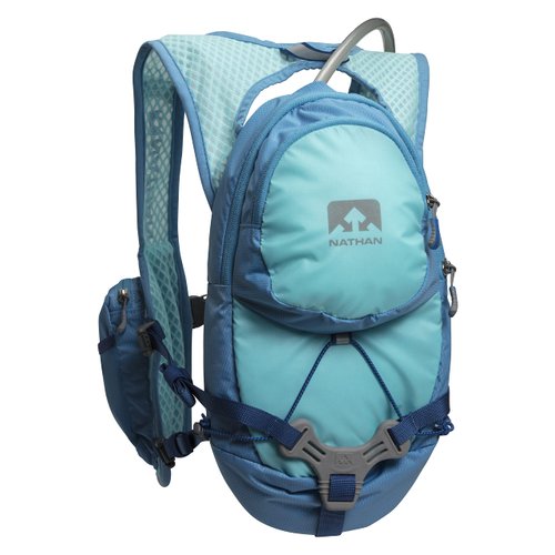 Nathan Hydration Running Vest with 2 Liter Bladder Included. Back Pack with Drinking Bite Valve - Smartphone Compatible Pocket for Storing Essentials