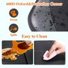 Gowhalle Car Seat Protector, Non-Slip Rubber Padded Backing Seat Protector for Child Seats, Waterproof Thickest Padding Car Seat Protector Under Baby Seat - No Imprint (Black-Ⅰ-1pcs)