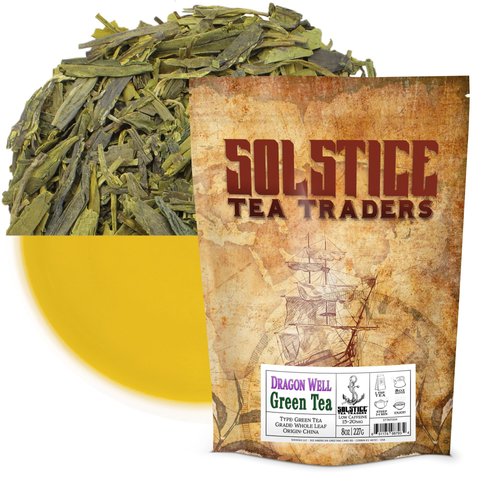Dragon Well Green Tea Loose Leaf (8-Ounce Bulk Bag)