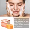 Kojic Acid Soap for dark spot correction with Turmeric, Retinol, Hyaluronic Acid, Vitamin C, Vitamin E, Collagen, Shea Butter, and Olive Oil. Includes Free Soap Bag.