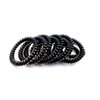 Hodooly 15 Pcs Spiral Hair Ties, Black Coil elastics Hair Ties, Black Small Spiral Hair Ties,No Crease Hair Coils, Telephone Cord Plastic Hair Ties (15 black)