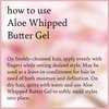 Camille Rose Aloe Whipped Butter Hair Styling Gel, with Aloe Vera and Macadamia Oil for Moisture and Light Hold, for All Hair Types 8 oz