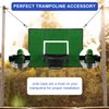 Trampoline Basketball Hoop, with Mini Basketballs and Inflator, Breakaway Rim for Dunking Square Trampoline Basketball Attachment Trampoline Accessory for Kids Adults Indoor Outdoor