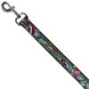 Buckle-Down Dog Leash Live Hard Die Young Close Up Turquoise 4 Feet Long 1.0 Inch Wide