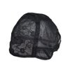 Double Lace Wig Cap for Making Wigs with Adjustable Straps on the Back Swiss Lace Hairnet (Small 21.5inch, Black)