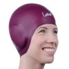 Swim Caps Ear Protection 3D - Swimming Cap for Women Men - Silicone Swim Cap Waterproof - Fits Long Hair & Short - Adult Swim Cap - Youth Swim Cap - Swim Hats (Windsor Wine)