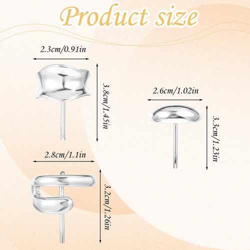 Andibro 3Pcs Metal Ponytail Holder Hair Clip, Silver Decorative Ponytail Cuff 1Inch Metal High Ponytail Hair Buckles for Women Lady(Silver)