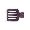 TELETIES - Medium Flat Square Hair Clip - Fall Collection - Hair Claw Clips for Women - Strong Grip, Bendable Teeth, Curved Design - For All Hair Types and Textures - Burgundy Bliss