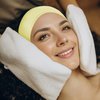 TopTie 4PCS Cotton Spa Facial Headband Waffle Terry Cloth, White Hair Wrap for Skincare Face Washing