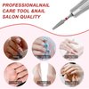 ZIRATONES Cuticle Nail Drill Bit,Russian Manicure Drill Bits 3/32'' Professional Safety Carbide Under Nail Cleaner Nail Bit for Clean Cuticle Dead Skin Nail Prepare, Manicure Nail Salon (Fine)