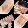Go Ho 10 Colors Eyeshadow Palette,Shimmer&Glitter Eyeshadow Korean Makeup,Highly Pigmented Shades,Shinning Diamond Looking,Waterproof Eyeshadow Makeup Palette,07 Galaxy Sky Sparkle
