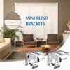 Mini Blind Brackets Bracket for Window Blinds, with Screws (6)