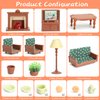 Dollhouse Furniture Set for Kids Toys Miniature Doll House Accessories Pretend Play Toys for Boys Girls & Toddlers Age 3+ with Living Room