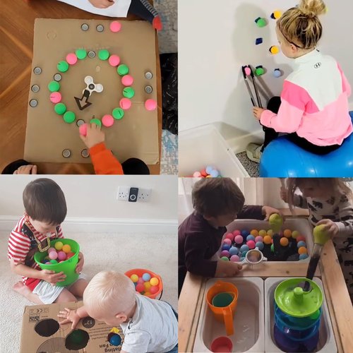 XIPEGPA 30 PCS Colored Table Tennis Balls Ping Pong Balls 40 mm Entertainment Plastic Balls for Game Party Sports Activities Fun Games Handicrafts Pet Toy