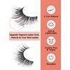 False Eyelashes Cat Eye Lashes Wispy 15mm Strip Eyelashes Thin Band Natural Lashes Fluffy Eyelashes Siligli Lashes Pack Fake Lashes 3D Volume Curly Eyelash 10 Pair