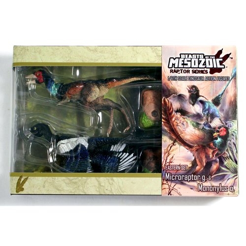 Beasts of the Mesozoic: Eastern Dinosaur 2-Pack - 6" Microraptor g. and Mononykus o. - 1/6th Scale, 2 Articulated Raptor Action Figures, Collectible