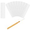 11 Pcs Heat Shield Guards for Hair Extension with Hook Hair Extension Tool, Multi Hole Shield Spacers Fusion Glue Protector Templates, Pulling Needle for Hair Extensions
