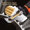 Biggun 24pcs High Hardness Diamond Chainsaw Sharpener, Durable Emery Made, Easy to Install, 3 Sizes Titanium Plated Sharpening Wheels for Chainsaw Sharpener, 8 Pcs Each Size(5/32'', 3/16'', 7/32'')