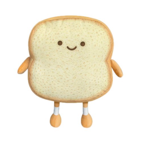 VHYHCY Toast Bread Pillow Funny Food Plush Toy Pillows Small Cute Stuffed Plush Toast Sofa Pillow (Toast Bread,Golden)