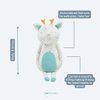 GooseWaddle Super Soft Printed Plush Adorable Stuffed Animal for Kids, Baby Dolls, and Reindeer Lovers for Playtime and Cuddles (8" When Sitting) (Leo Reindeer)