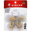 SINGER 04337 ProSeries Ball Head Quilting Pins in Flower Case, Size 28, 75-Count,