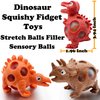 ZTATU Dinosaur Squishy Fidget Toys, Stress Balls for Adults (3PCS) Fidget Toy Squishy Stress Ball, Party Favors Dinosaur Toys Squeeze Fidget Ball, Stress Relief Toy Easter Basket Stuffers