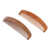 2Pcs Natural Peach Wood Comb, Wide Toothed Wooden Comb Handmade Anti-Static Comb Close Tooth Comb Pocket Sized Fine Tooth Detangling Hair Comb for Women Girls