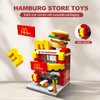 Jyyuehai Building Blocks Set, Burger House DIY Bricks Toys, City Construction Stacker, Educational STEM Toys for 6 Years Old Boys and Girls, Toddler Building Blocks Gifts