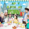 Avezano Garbage Truck Birthday Backdrop for Kids Trash Truck Birthday Party Supplies Green Garbage Truck Happy Birthday Decorations Banner 70.8 x 43.3 Inch