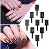 11 Piece Magnet Nail Art Polish Tool Set, Cat Eye Gel Polish 3d Gel Nails Cat Eye Plastic Tool-Suitable for DIY 3d Magnetic, Salon, Studio or Home