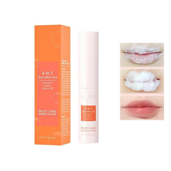 Bubble Exfoliate Lip Mask Moisturize Fade Line Soften Lip Keratin Darkness Remover Lighten Skin Decrease Dead Skin Lip Care Mask