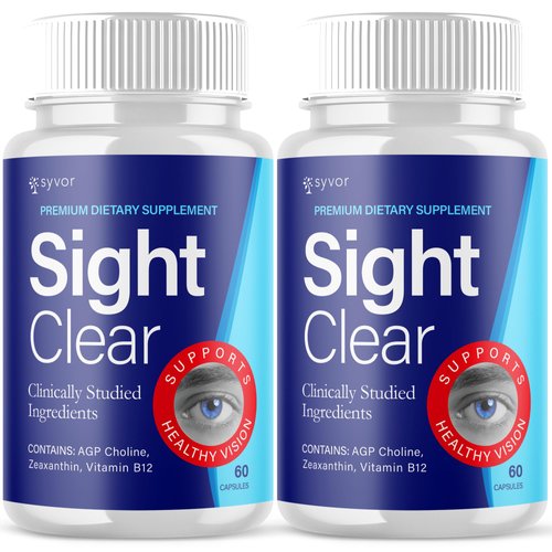 (2 Pack) Sight Clear Capsules, Official Sight Clear 20/20 Vision Vitamin Pills, Eye Health Support Supplement, SightClear Max Strength Vision and Supporting Eye Boosting Formula Vision (120 Capsules)