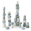 Comfy Cubs Stacking Rocks 36 Pieces, 36 Months+, Educational Toddler Stacking Blocks, Promotes Imagination, Balance & Fine Motor Skills - Wooden Rocks Sensory Toys Gift for Kid, Boy Pack